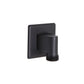 Huntington Brass Matte Black Square Water Supply Elbow Shower Accessory (P1333149)