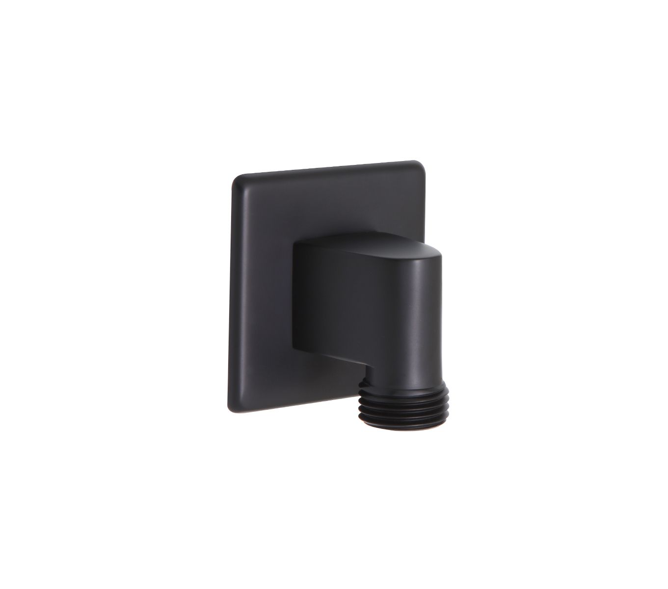 Huntington Brass Matte Black Square Water Supply Elbow Shower Accessory (P1333149)