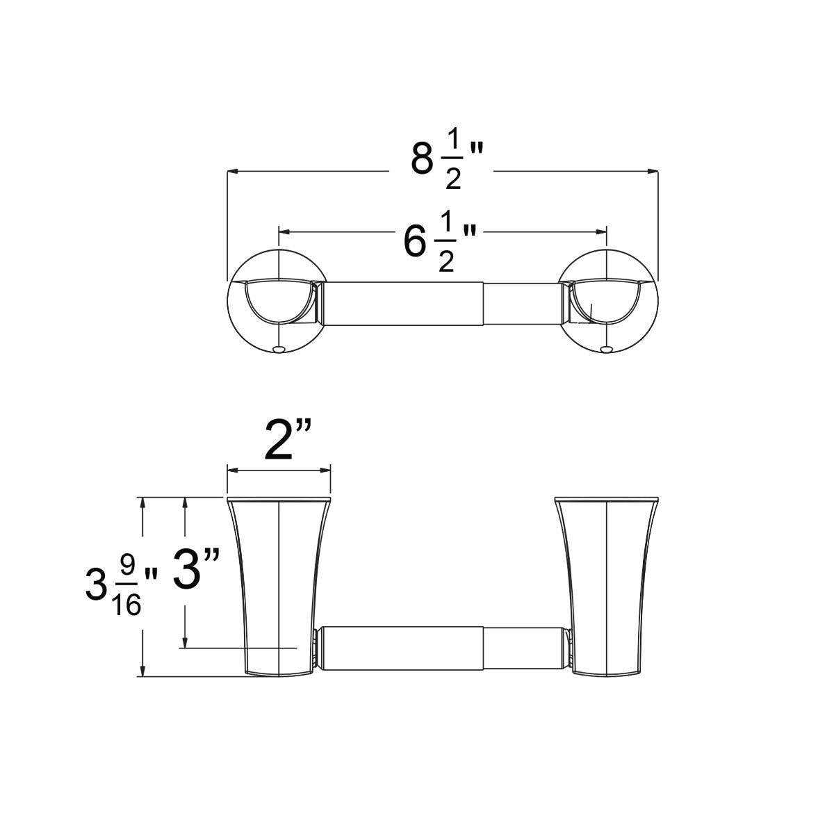 Huntington Brass Matte Black Toilet Paper Holder for Joy and Trend Series