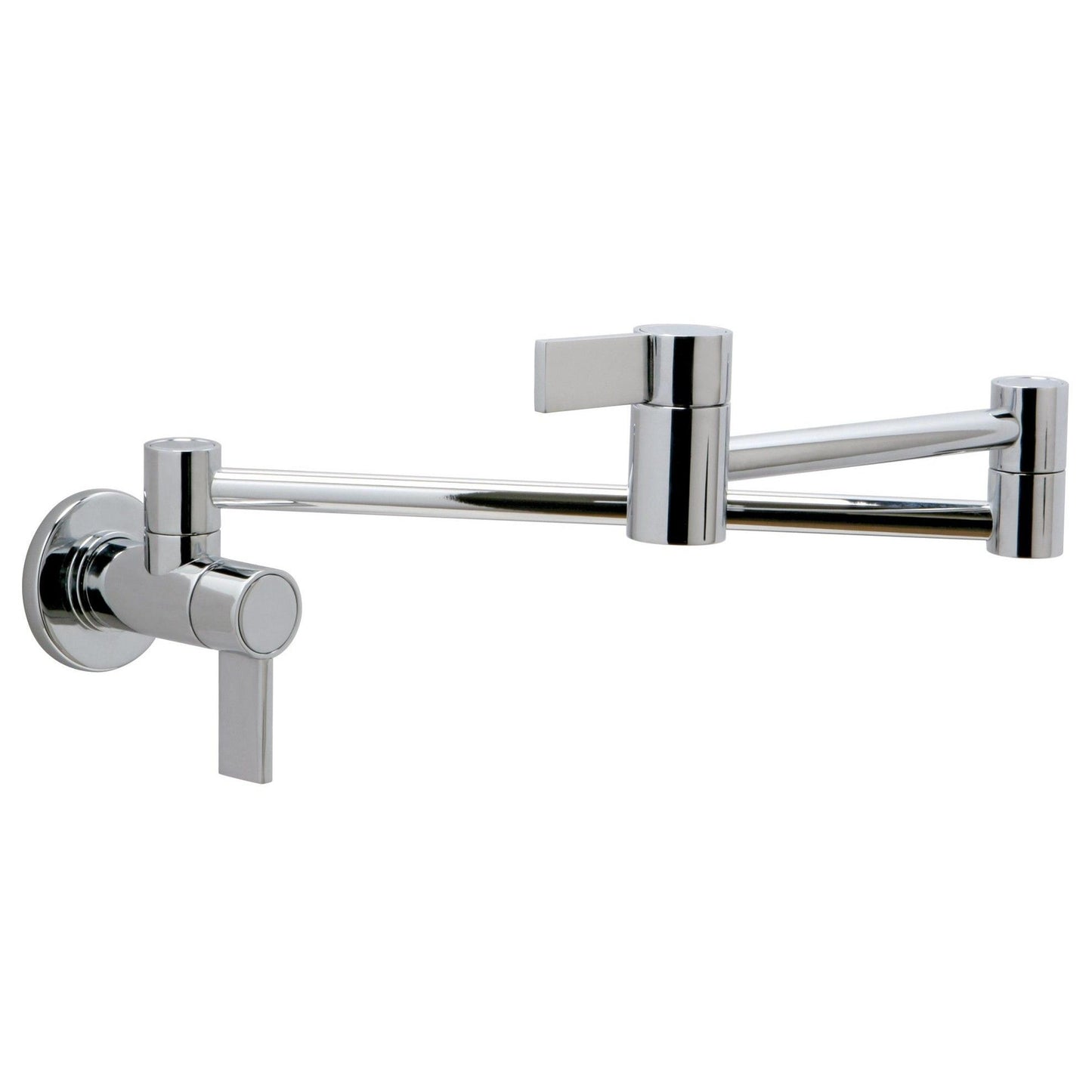 Huntington Brass Modern Style Polished Chrome Wall Mounted Pot Filler