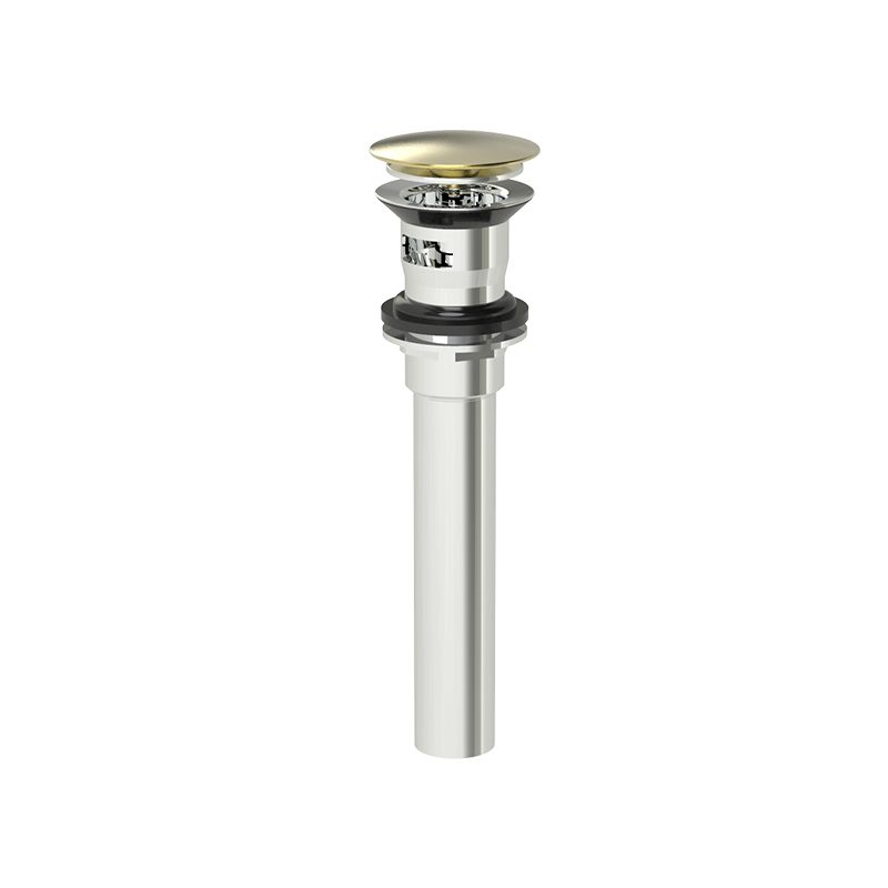 Huntington Brass PVD Satin Brass Push Style Pop-Up Drain With Over-flow (P0112116)