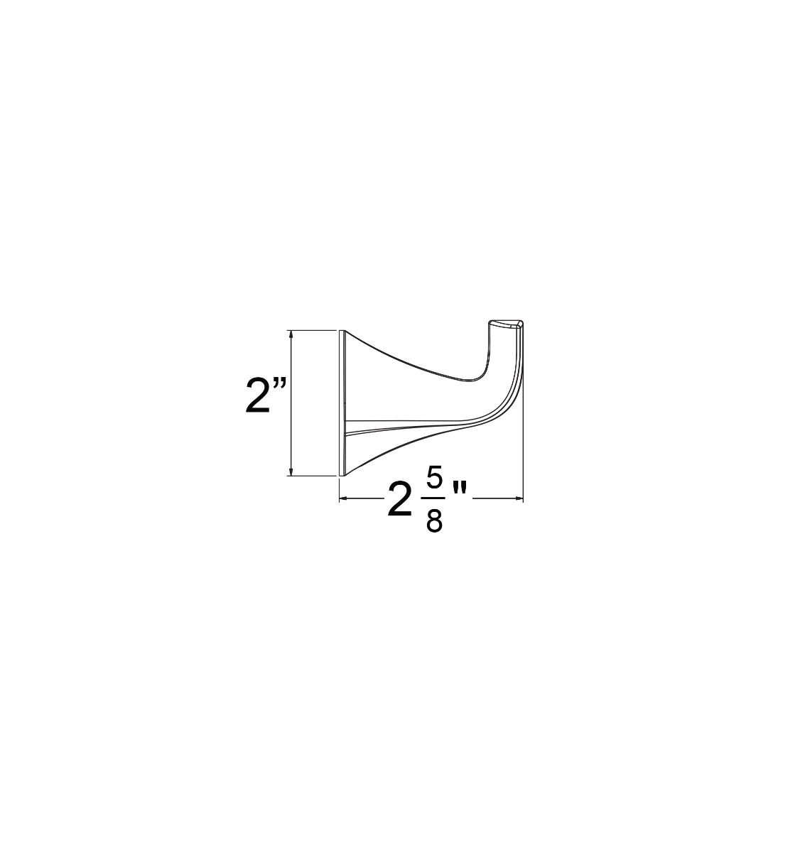 Huntington Brass PVD Satin Brass Robe Hook for Joy and Trend Series