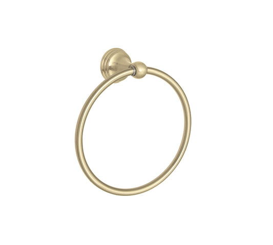 Huntington Brass PVD Satin Brass Towel Ring for Woodbury and Isabelle Series