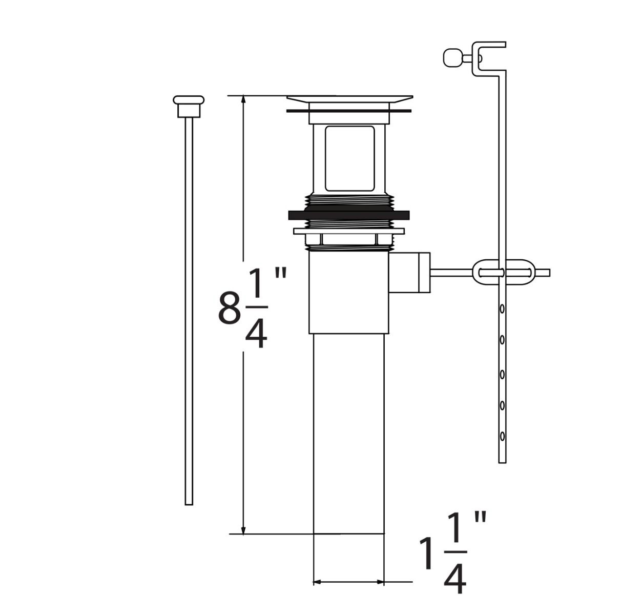 Huntington Brass PVD Satin Nickel All Brass Constructed Push Style Pop-Up Drain With Over-flow (P0111102)