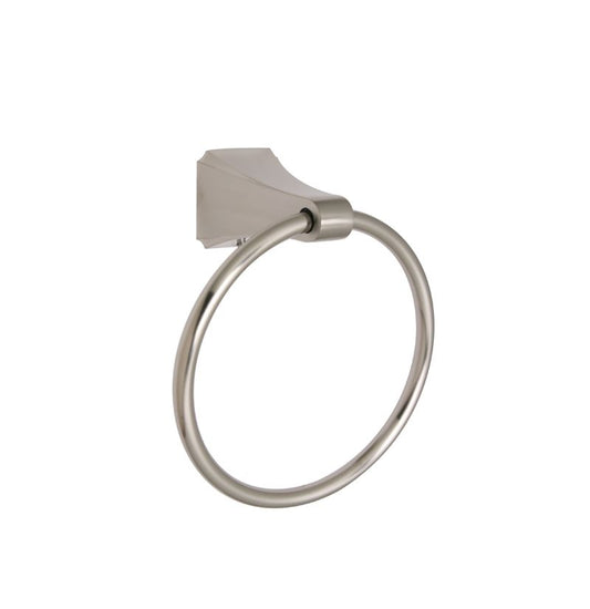 Huntington Brass PVD Satin Nickel Contemporary Towel Ring