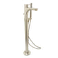 Huntington Brass PVD Satin Nickel Freestanding Tub Filler Faucet With Hand Shower for Tazio and Sevaun Series
