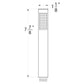 Huntington Brass PVD Satin Nickel Round Single Setting Hand Shower