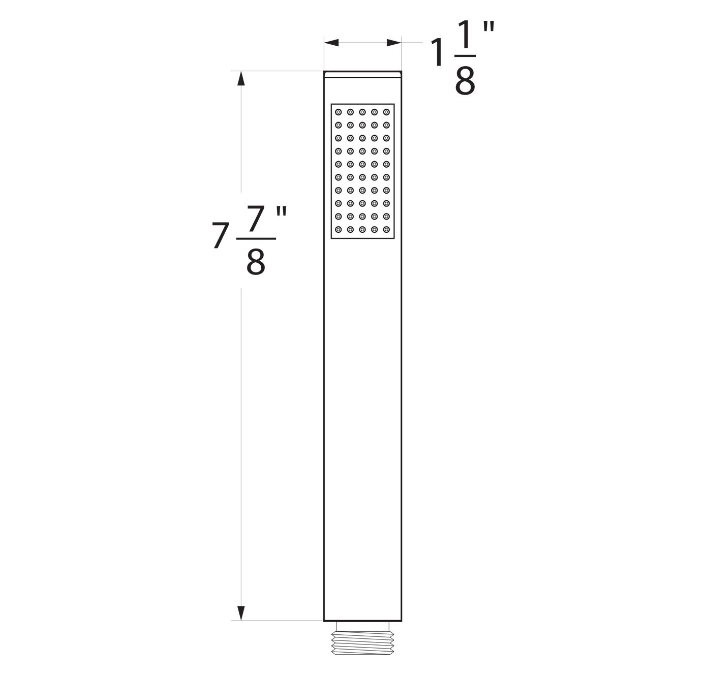 Huntington Brass PVD Satin Nickel Round Single Setting Hand Shower