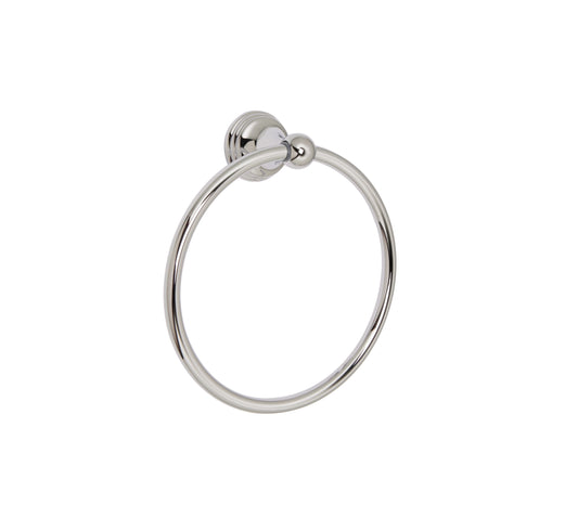 Huntington Brass Polished Chrome Towel Ring for Woodbury and Isabelle Series