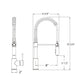 Huntington Brass Rexford II Matte Black Kitchen Faucet
