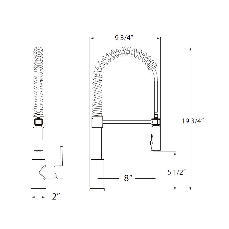 Huntington Brass Rexford II PVD Satin Nickel Kitchen Faucet