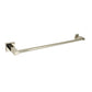 Huntington Brass Razo 24" PVD Polished Nickel Square Style Towel Bar
