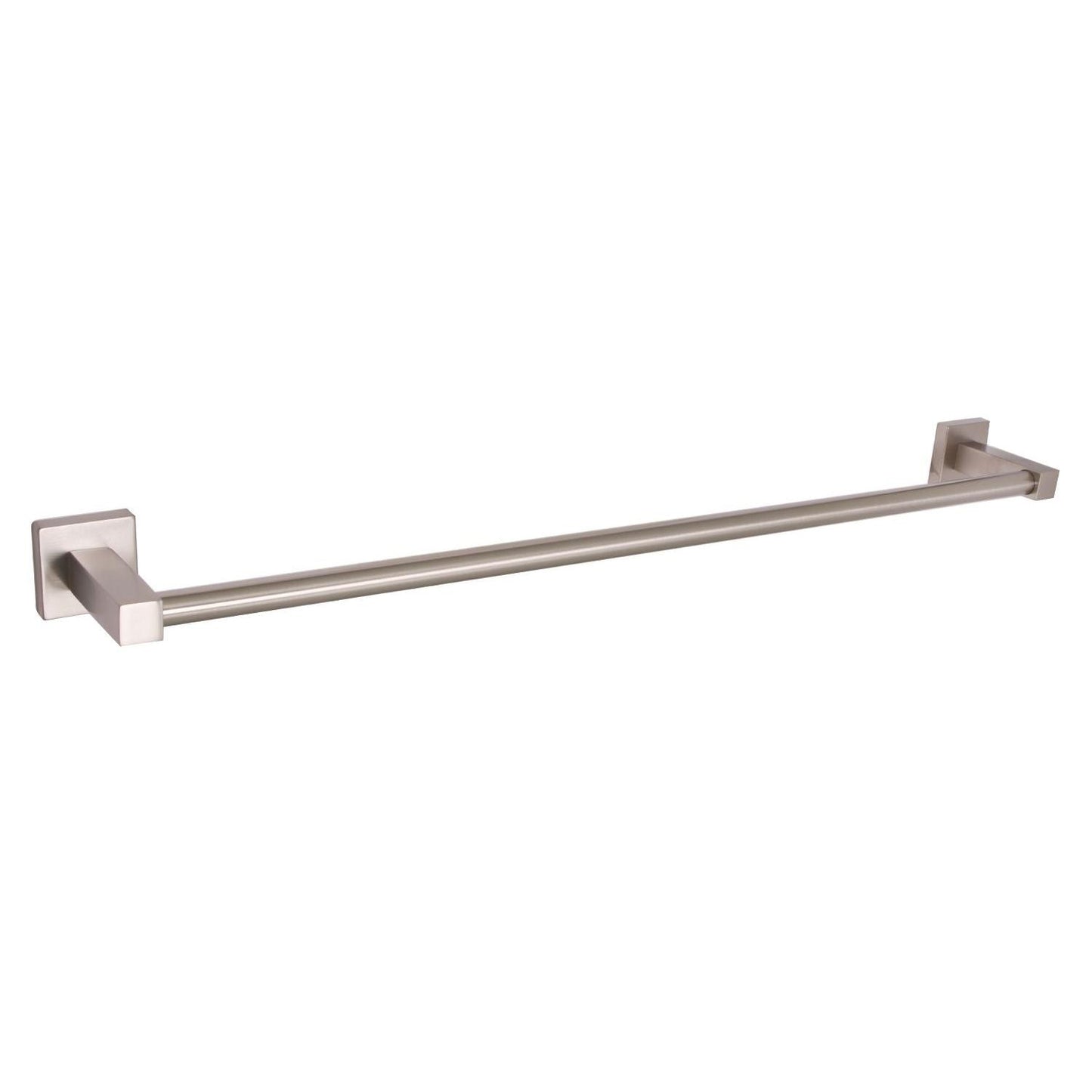 Huntington Brass Razo 24" PVD Satin Nickel Square Style Towel Bar