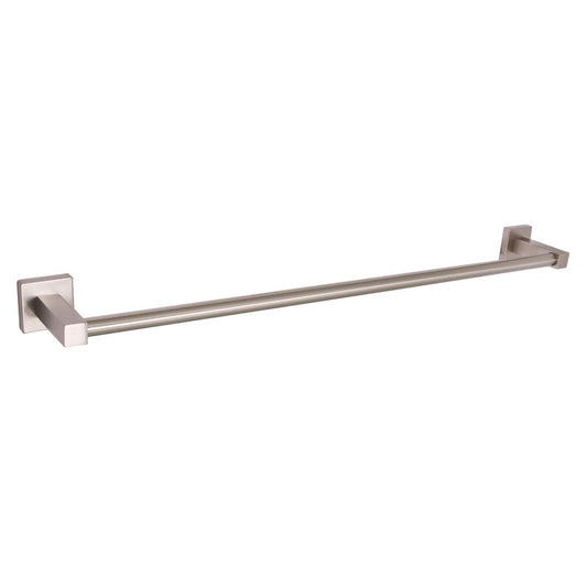 Huntington Brass Razo 24" PVD Satin Nickel Square Style Towel Bar