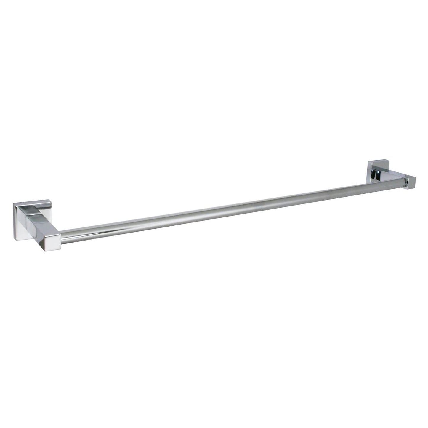 Huntington Brass Razo 24" Polished Chrome Square Style Towel Bar