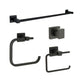 Huntington Brass Razo Matte Black Bathroom Accessory Package