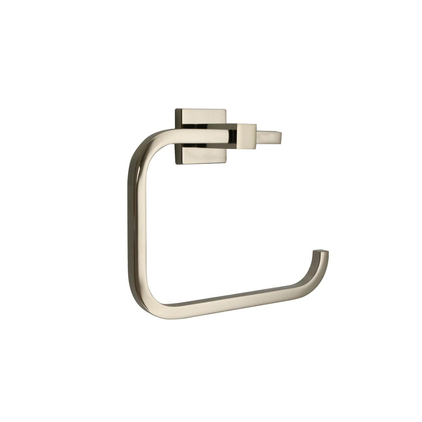 Huntington Brass Razo PVD Polished Nickel Square Style Towel Ring