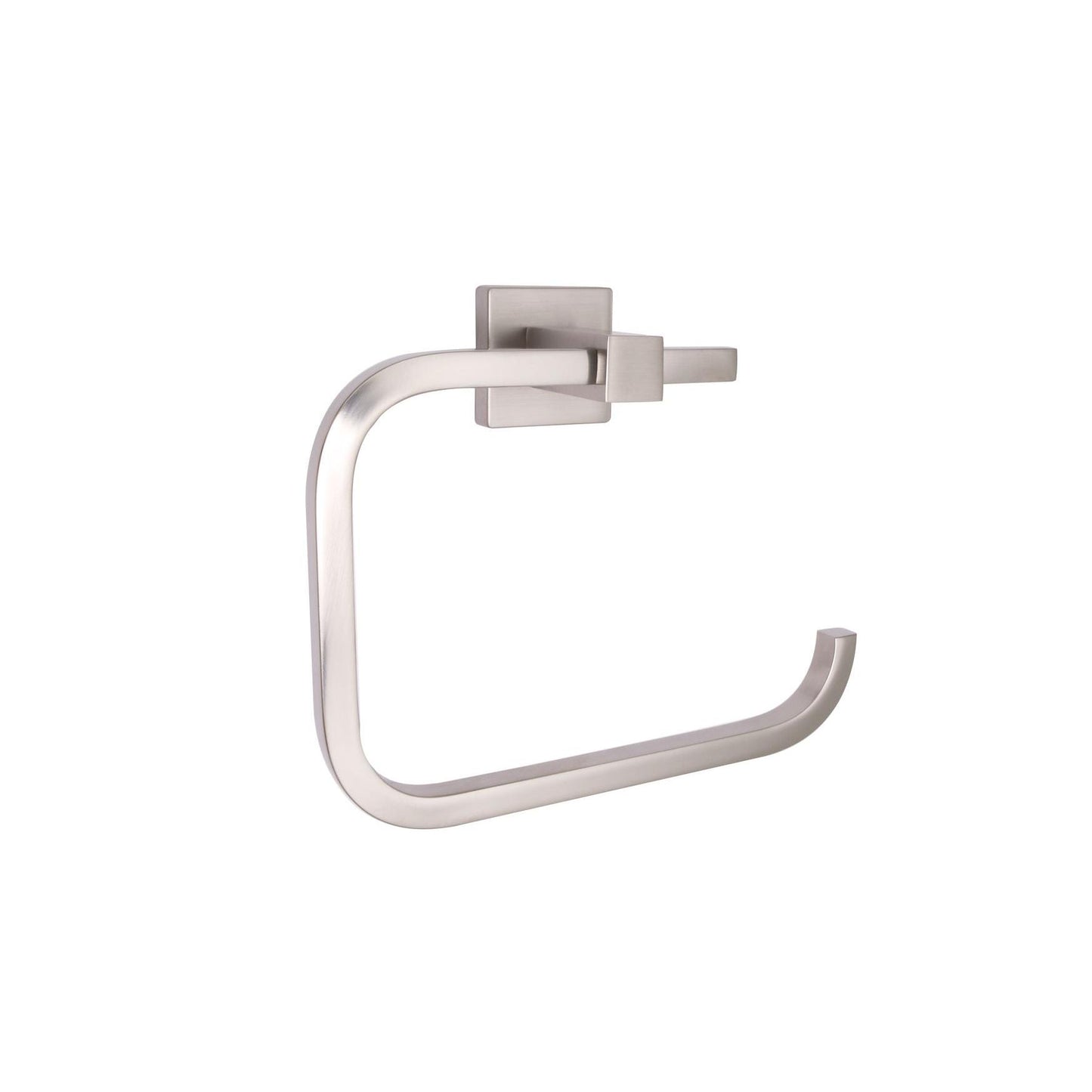 Huntington Brass Razo PVD Satin Nickel Square Style Towel Ring