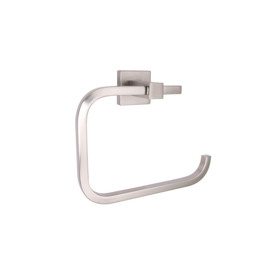 Huntington Brass Razo PVD Satin Nickel Square Style Towel Ring