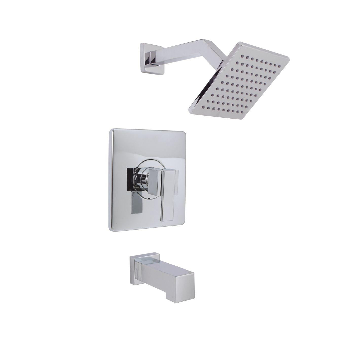 Huntington Brass Razo Polished Chrome Tub and Shower Package