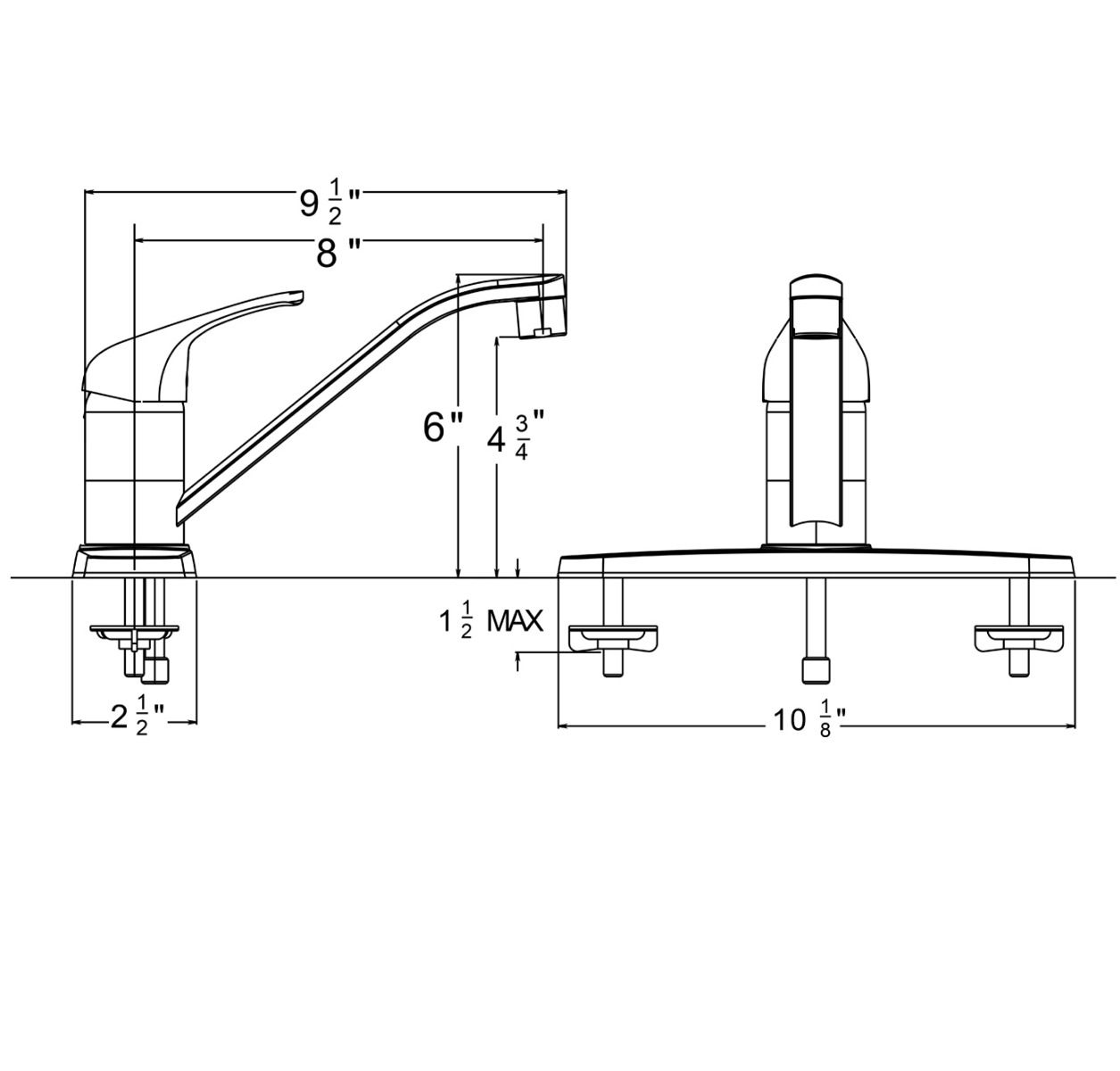 Huntington Brass Reliaflo Polished Chrome Kitchen Faucet