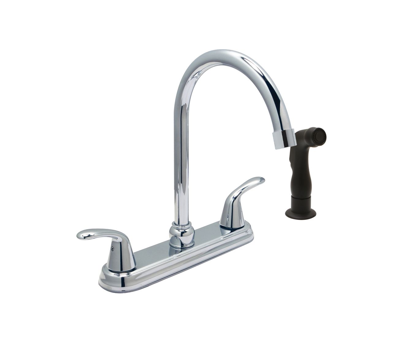 Huntington Brass Reliaflo Polished Chrome Trend Kitchen Faucet With Side Sprayer