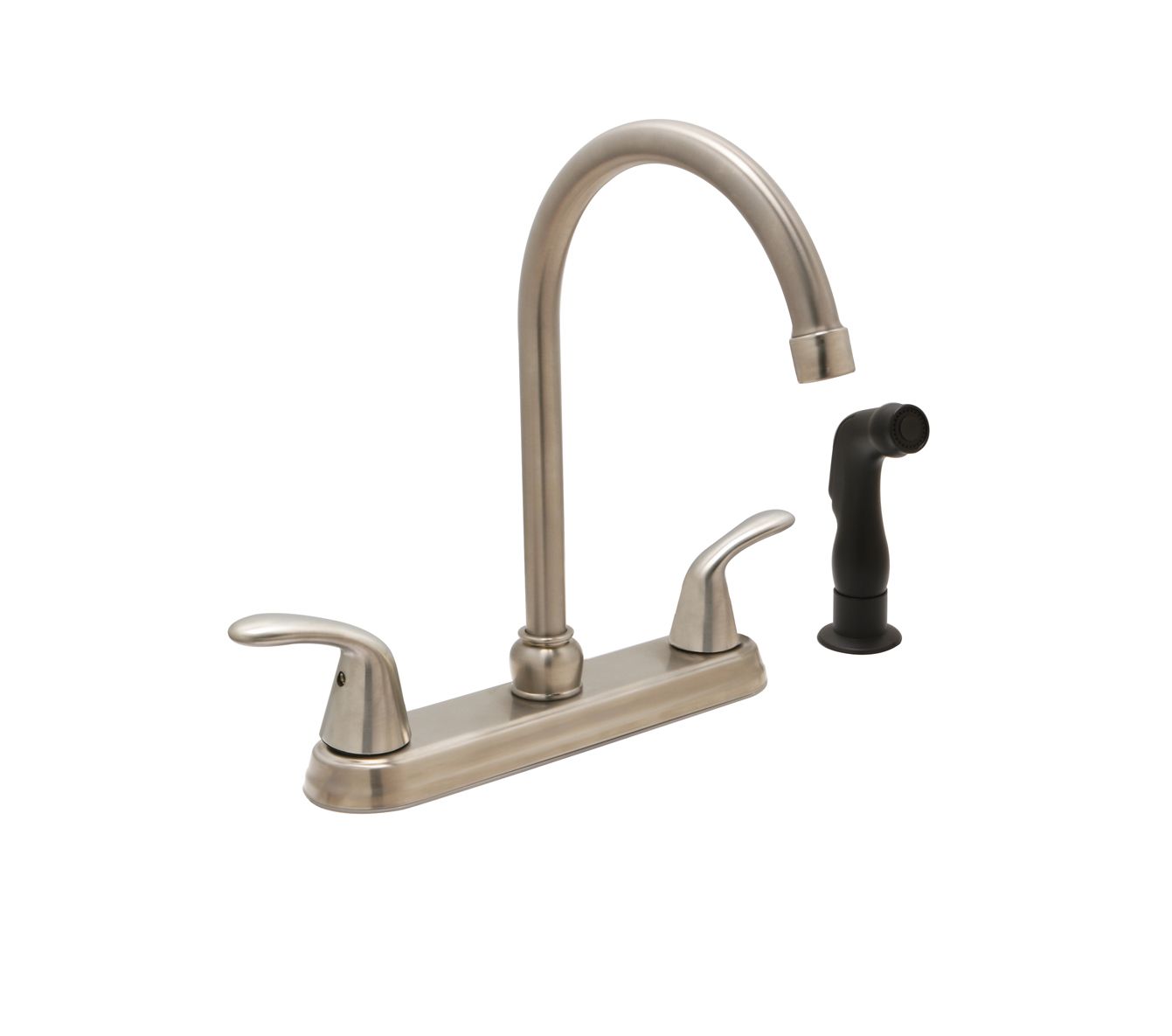 Huntington Brass Reliaflo Satin Nickel Trend Kitchen Faucet With Side Sprayer