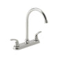 Huntington Brass Reliaflo Satin Nickel Trend Kitchen Faucet Without Side Sprayer