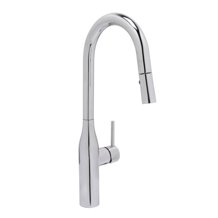 Huntington Brass Rise Chrome Pull-Down Kitchen Faucet