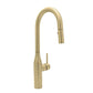 Huntington Brass Rise PVD Satin Brass Pull-Down Kitchen Faucet