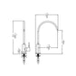 Huntington Brass Satin Nickel One Hole Single Handle Drinking Faucet