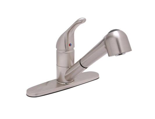 Huntington Brass Satin Nickel Pull-Out Kitchen Faucet
