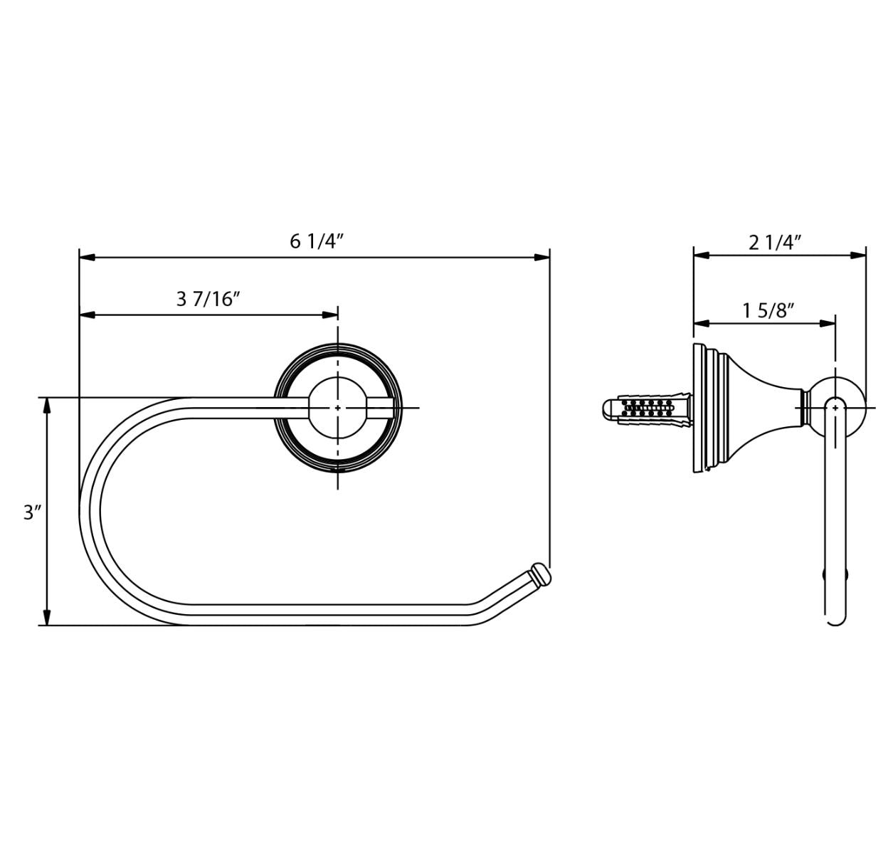 Huntington Brass Satin Nickel Toilet Paper Holder for Woodbury and Isabelle Series