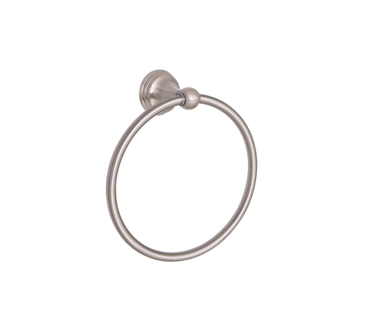 Huntington Brass Satin Nickel Towel Ring for Woodbury and Isabelle Series