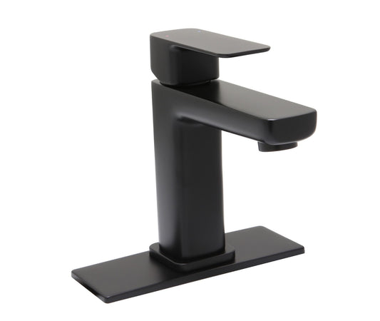 Huntington Brass Sevaun Matte Black Single Control Lavatory Faucet