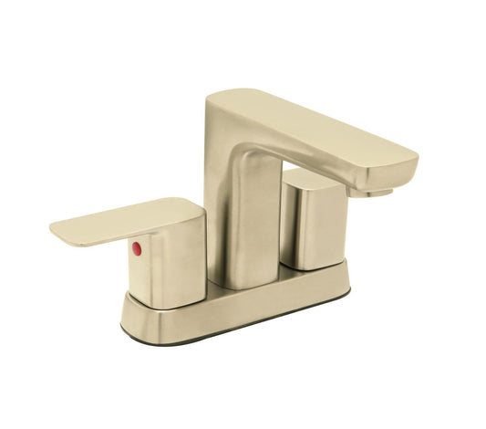 Huntington Brass Sevaun PVD Satin Brass Center Set Lavatory Faucet