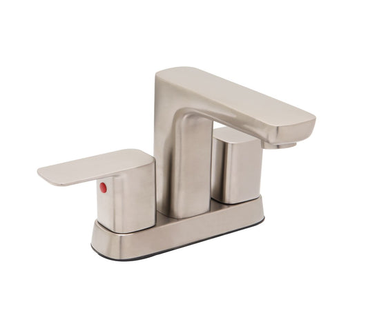 Huntington Brass Sevaun PVD Satin Nickel Center Set Lavatory Faucet