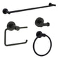 Huntington Brass Tazio Matte Black Bathroom Accessory Package