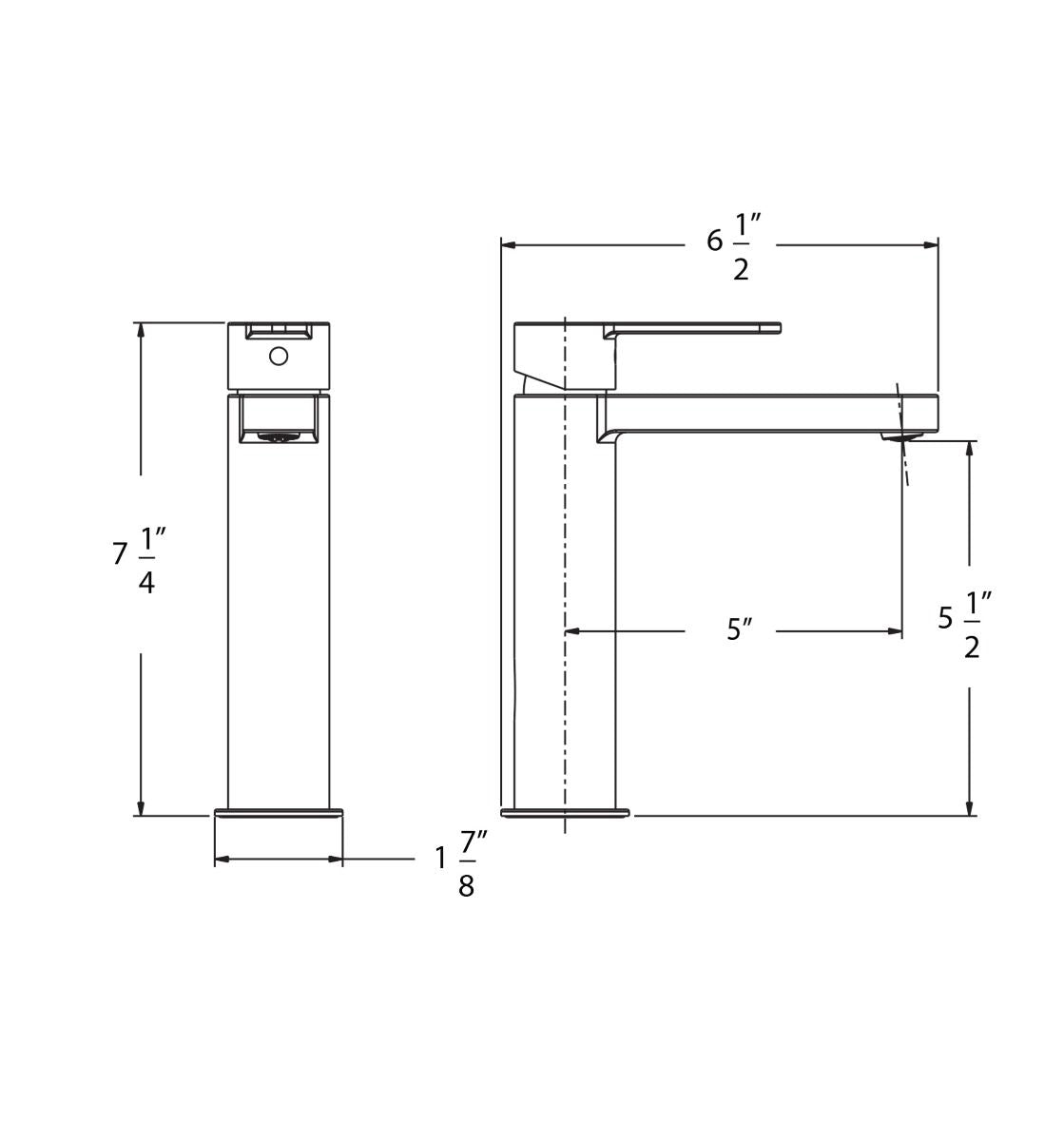 Huntington Brass Tazio Matte Black Single Control Lavatory Faucet