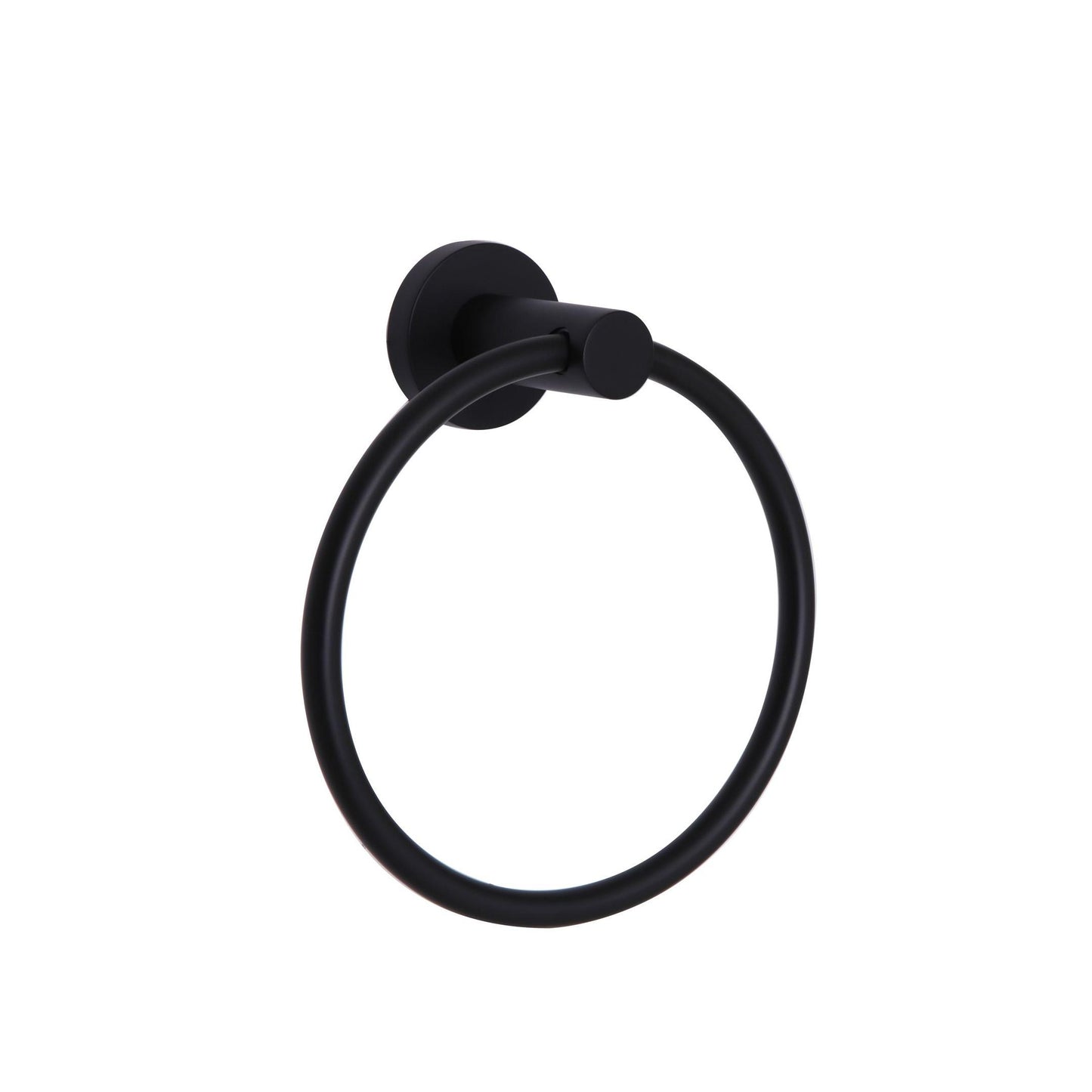 Huntington Brass Tazio Matte Black Towel Ring