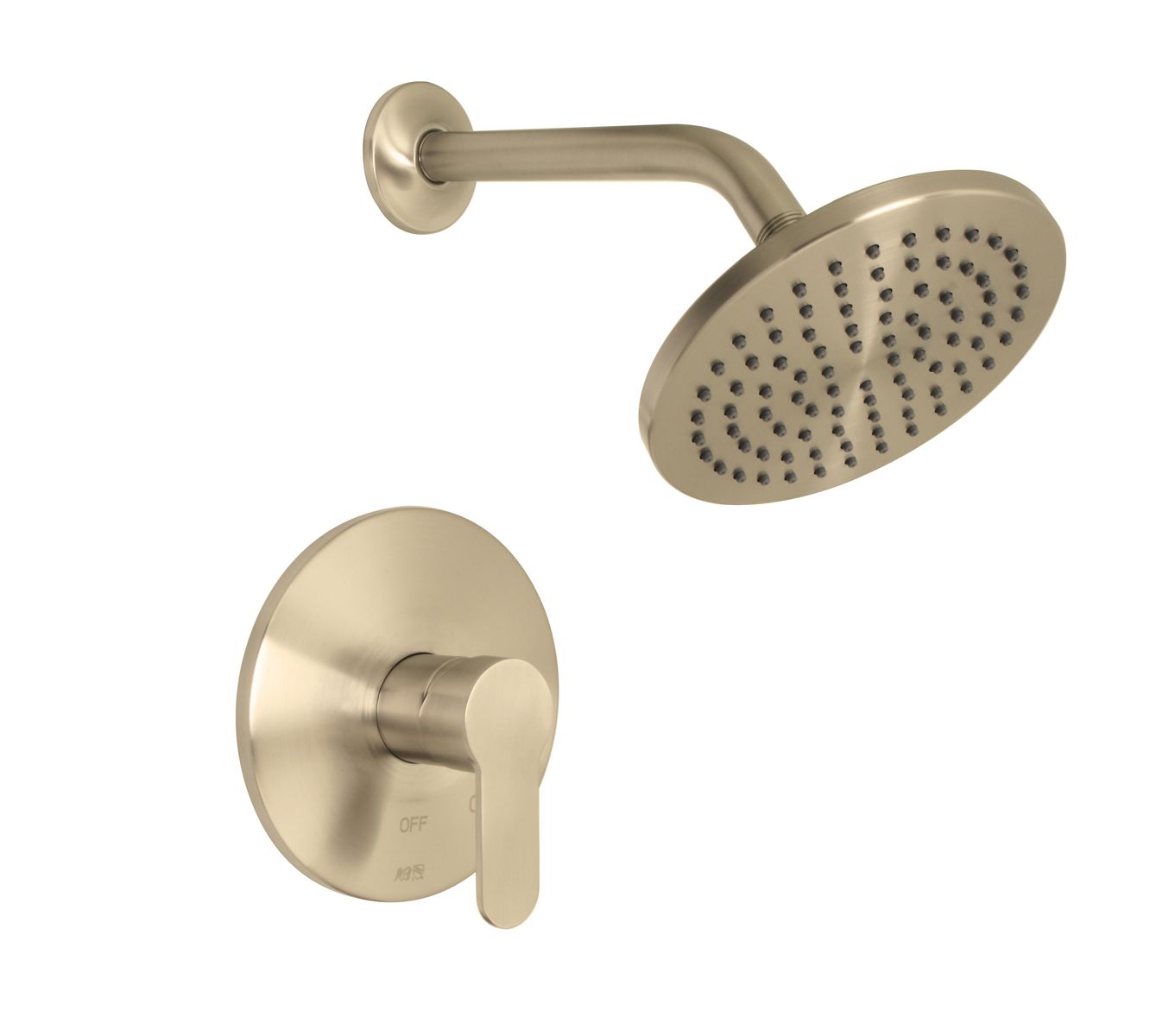 Huntington Brass Tazio PVD Satin Brass Shower Package