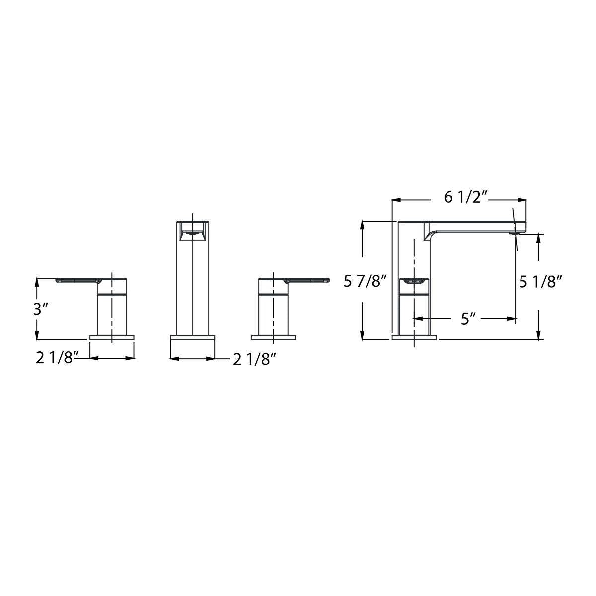 Huntington Brass Tazio PVD Satin Brass Widespread Lavatory Faucet