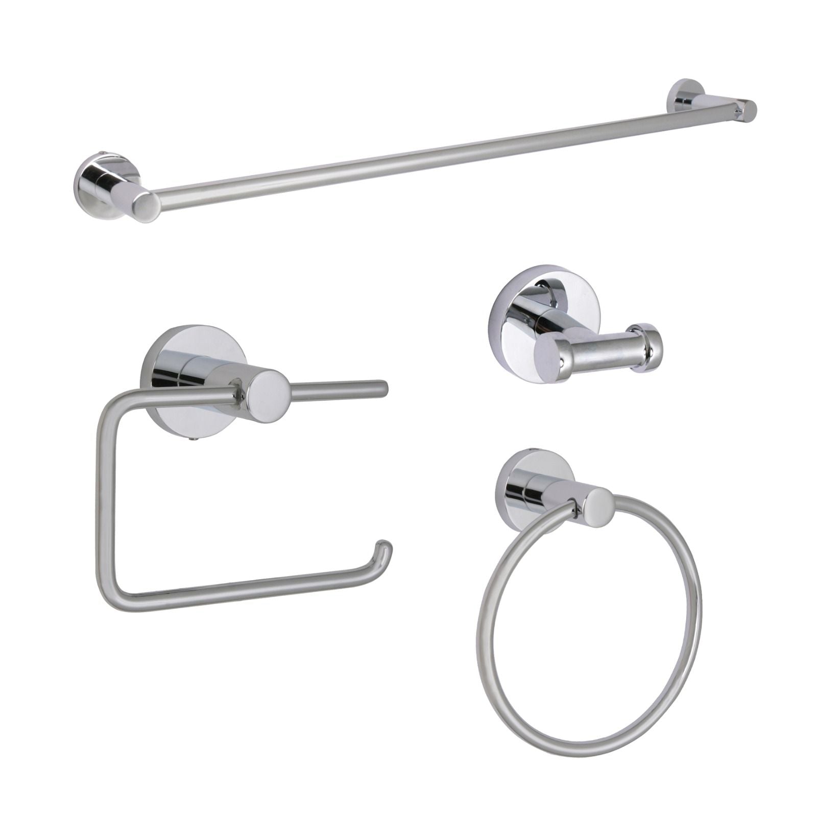 Huntington Brass Tazio Polished Chrome Bathroom Accessory Package