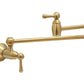 Huntington Brass Traditional Style PVD Satin Brass Wall Mounted Pot Filler