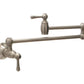 Huntington Brass Traditional Style PVD Satin Nickel Wall Mounted Pot Filler