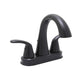 Huntington Brass Trend Matte Black Center Set Faucet (W4426549-12)