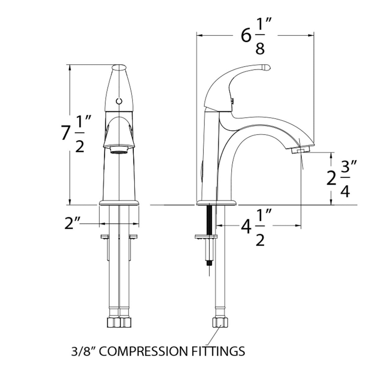Huntington Brass Trend Matte Black Single Control Lavatory Faucet