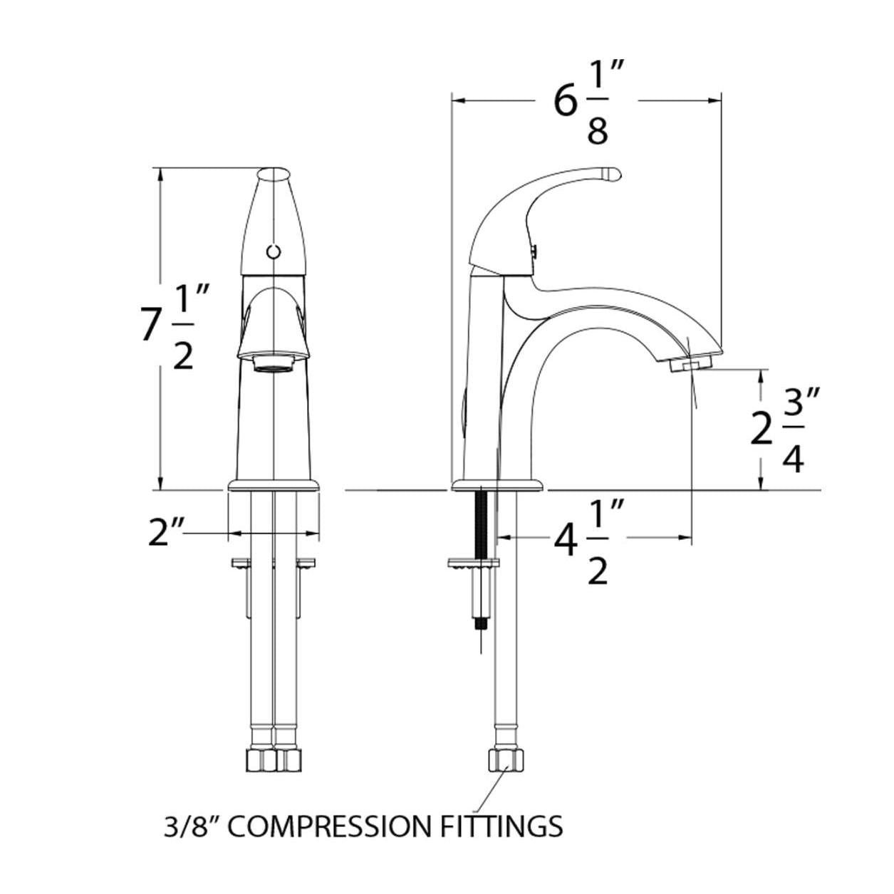 Huntington Brass Trend Matte Black Single Control Lavatory Faucet