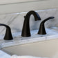 Huntington Brass Trend Matte Black Widespread Lavatory Faucet