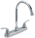 Huntington Brass Trend Wide Spread 8" Chrome Kitchen Faucet by Chemcore Industries